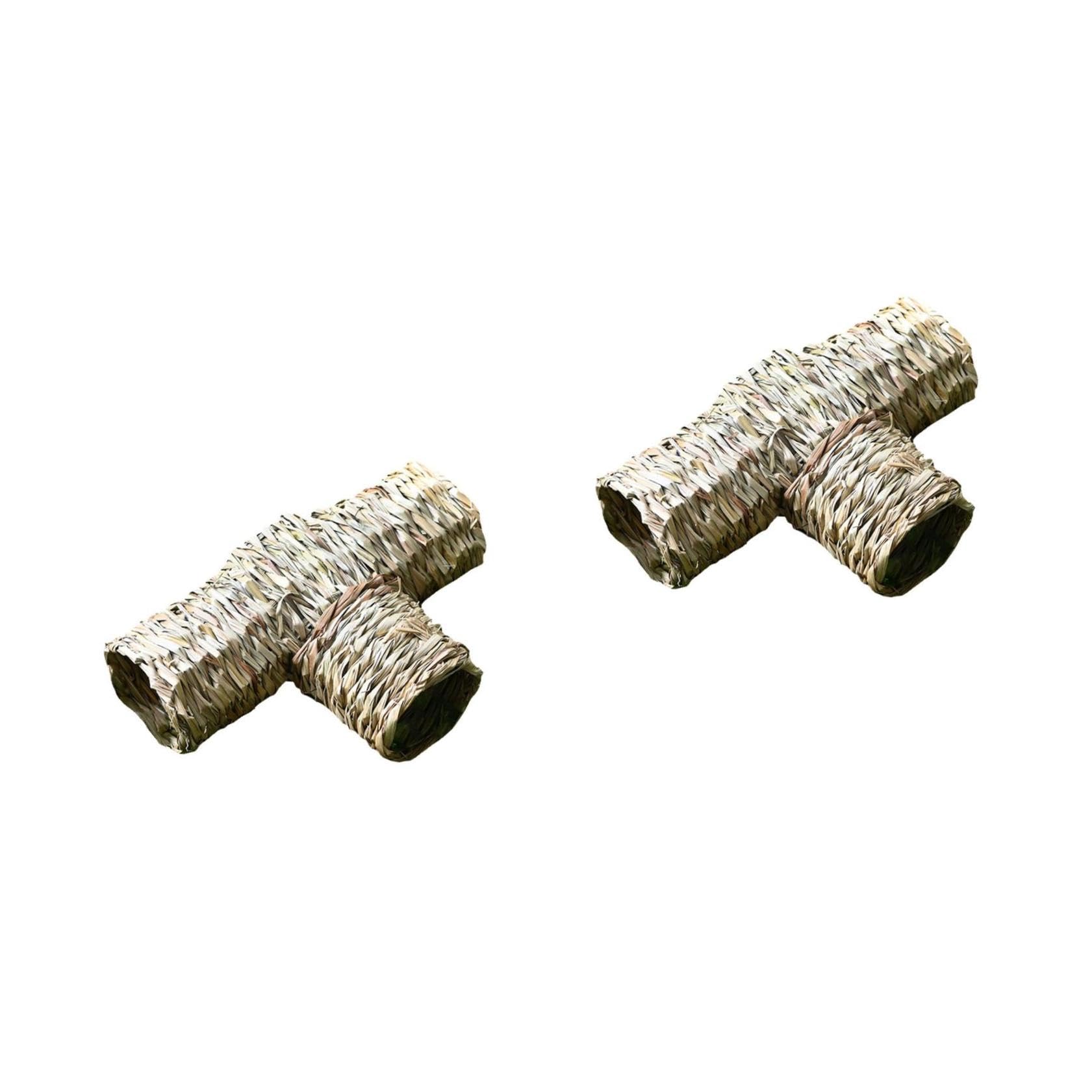 VANZACK 2piezas Hamster Hut De Natural Juguete para Hámster y Roedores Accesorio para Diseño y Mano