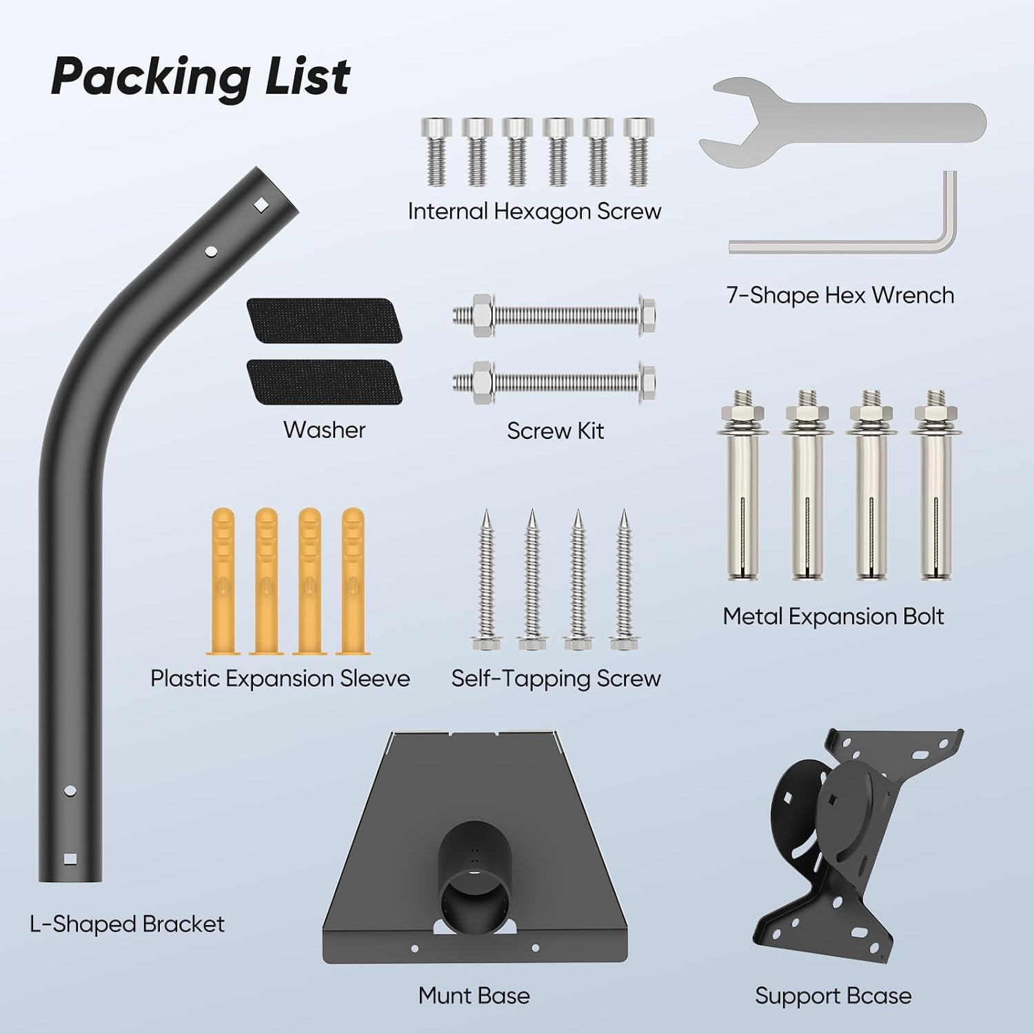 Gen 3 Mount for Starlink, Adjustable Mounting Kit Compatible with V4 Starlink Standard Dish-L