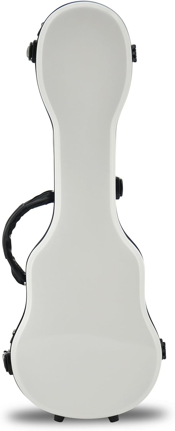 Crossrock CRF1000SUWT Fiberglass Soprano Ukulele Hard-Shell Case, White