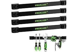SWANLAKE 12" Magnetic Tool Holder Strip: A Contractor-Grade Storage Solution for Your Garage