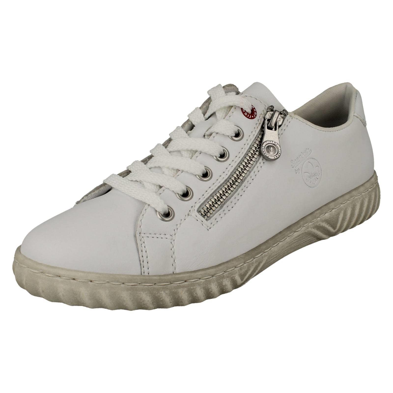 Rieker Women's White Norma Trainers Colour: : Size 7.5