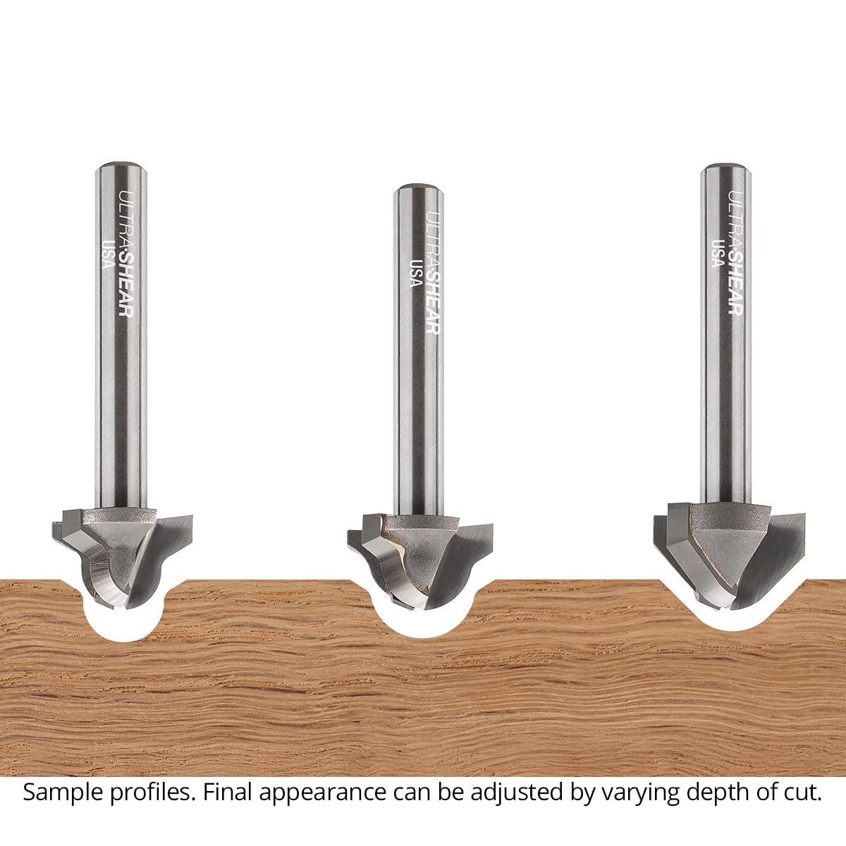 3-Flute Carbide-Tipped Juice Groove Router Bits, Cleaner Cutting Board Grooves with Chamfered Lead-in, Faster Feed Rates, Smoother Finish – CNC & Template Routing – Made in USA US2337JG