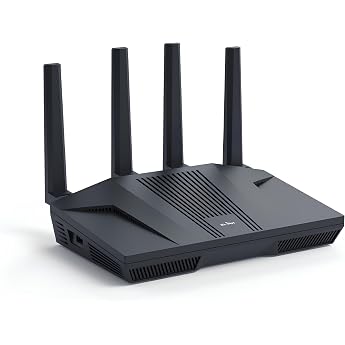 GL.iNet GL-MT6000(Flint 2) WiFi 6 Router, Gaming Wireless Router, 2 x 2.5G Multi-Gig Port + 4 x 1G Ethernet Ports, Mass Devic