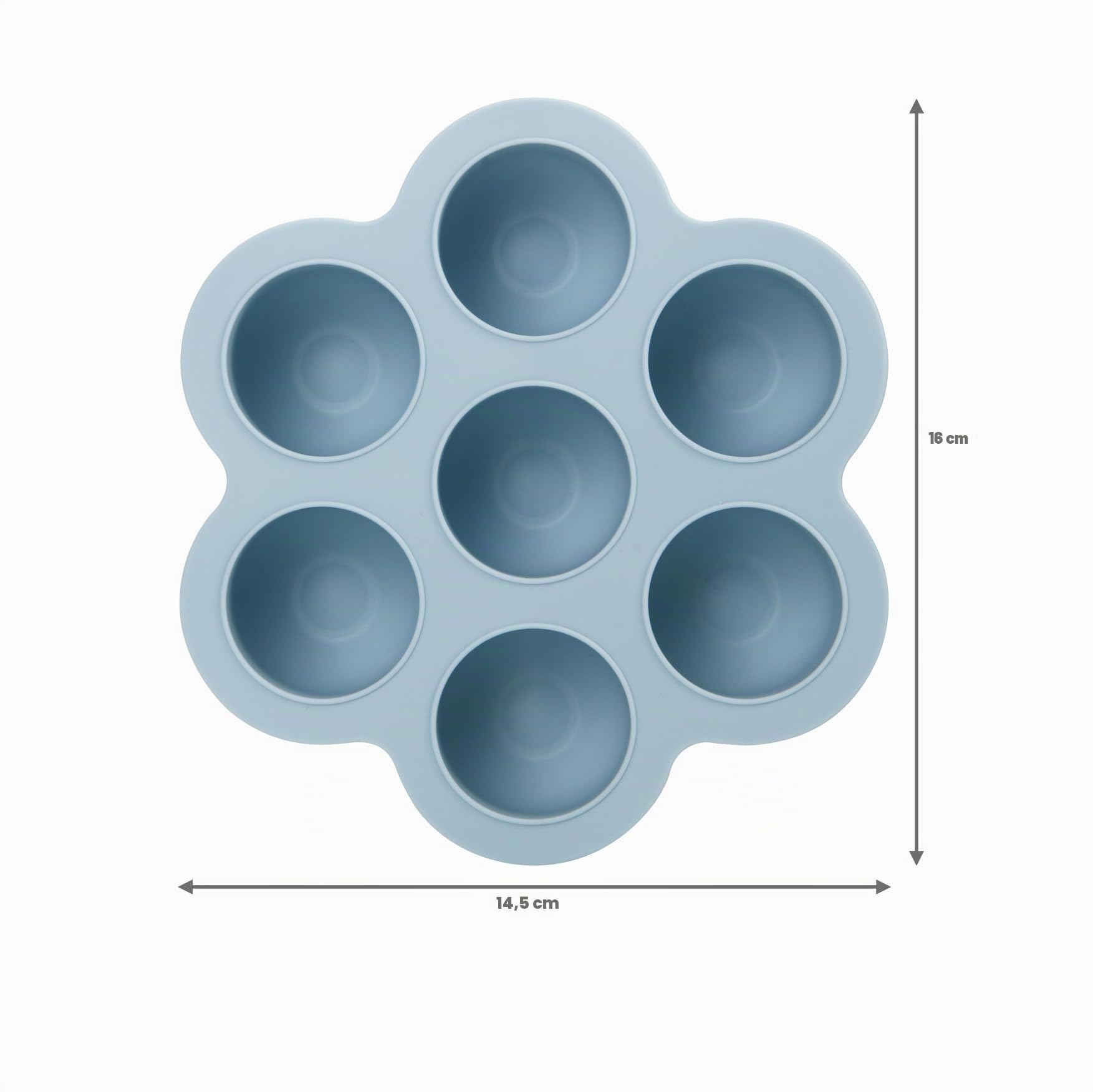 PandaEar Lot de 3 Plateaux de Congélation pour Aliments pour Bébés avec Couvercles, Plateau en Silicone pour Aliments aux Fruits pour Bébés, Conteneur de Stockage pour Aliments pour Bébés