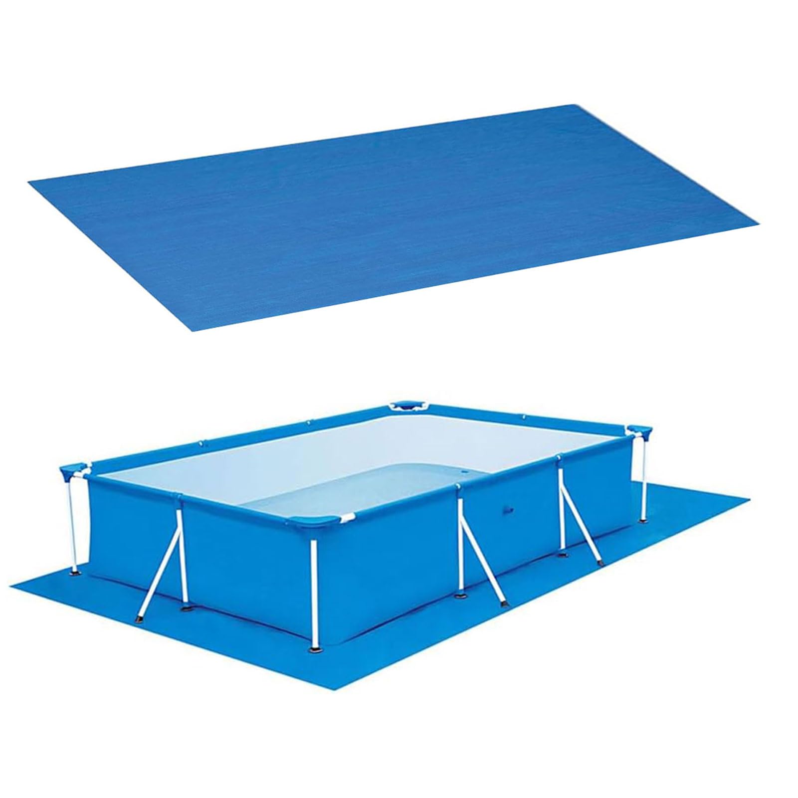 Rectangle Pool Ground Cloth, Waterproof Floor Protector for Inflatable Pool