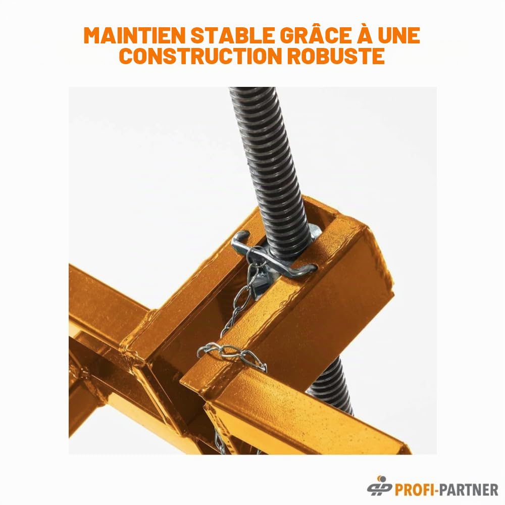 Lève-tondeuse inclinable – Dispositif de levage jusqu’à 400 kg | Réglable en continu, pliable & stable | Pour tondeuses, quads, tracteurs-tondeuses et autres
