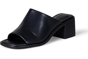 Pointed Toe Black Mule Heels