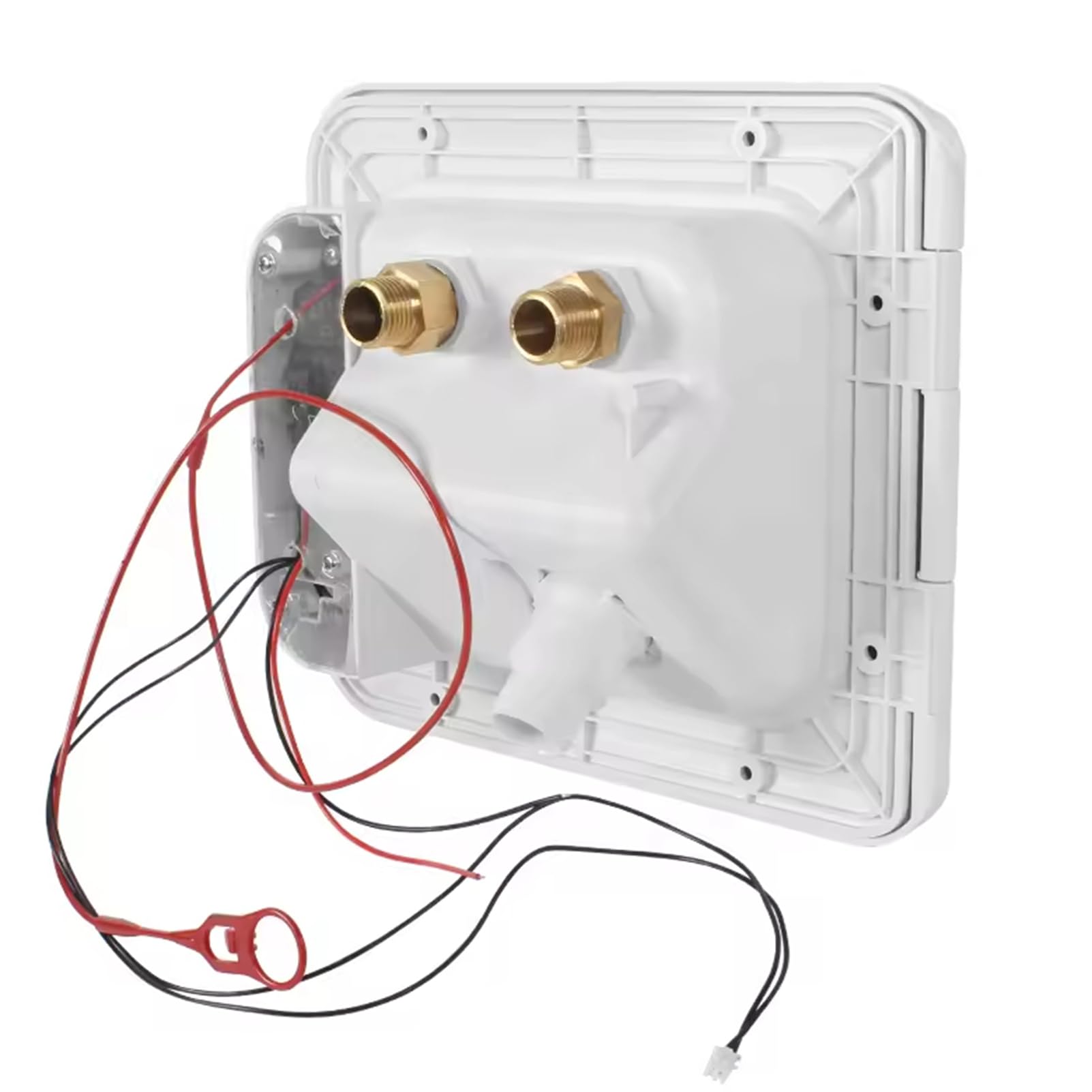 Riempitrice d'acqua quadrata a gravità per camper, ingresso elettrico bloccabile con tappo antipolvere, ricambio per ingresso acqua per camper e marine
