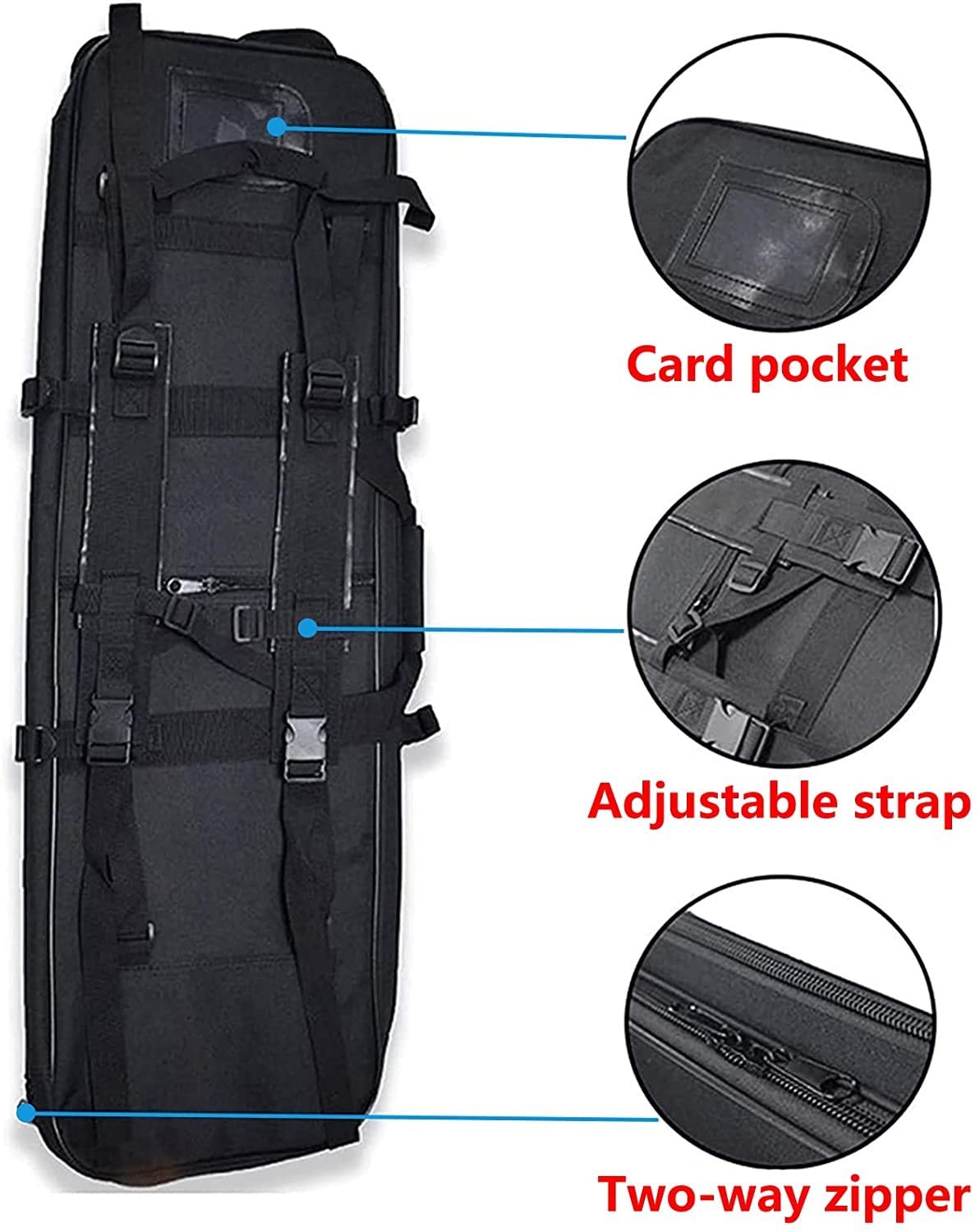 Custodia per Fucile, Borsa per Armi, Resistente e Impermeabile, Fodero Porta Fucili Imbottito, Borsa per Fucile da Caccia, Softair, Tiro, Spedizione di Caccia 120cm