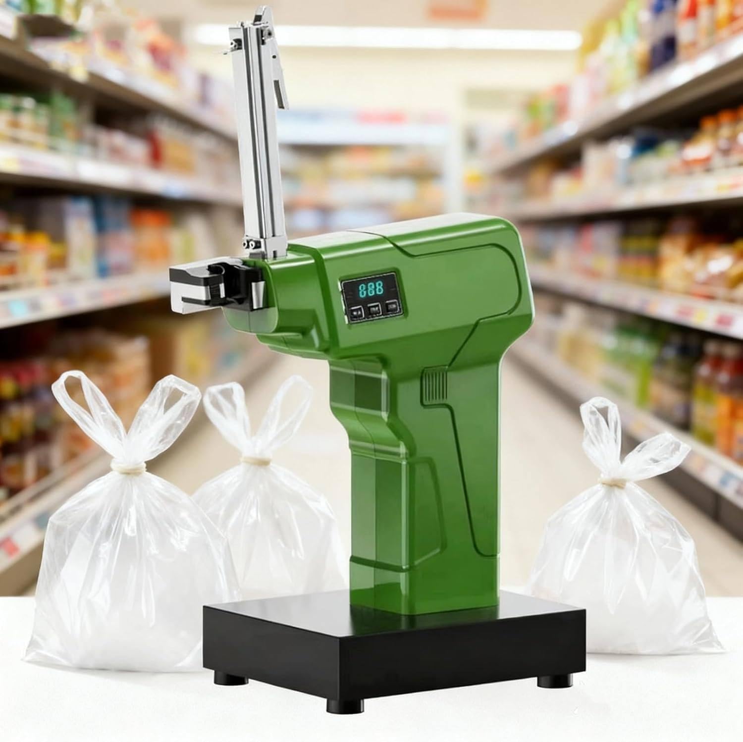 Machine de nouage de sacs en aluminium automatique et scelleuse en U