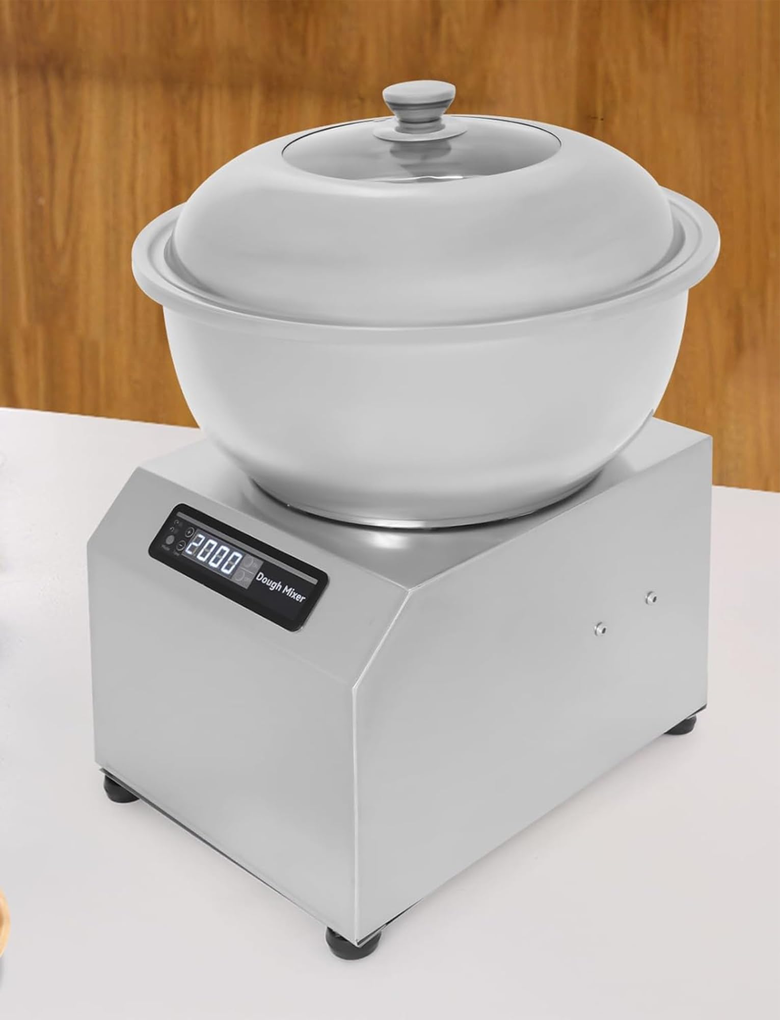 Impastatrice elettrica a spirale commerciale, impastatrice rotante doppia 2200W con timer per ristoranti, pizzerie e panetterie