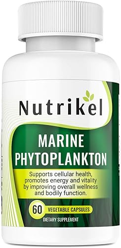 Suplemento Omega 3 de fitoplancton marino Cápsulas de algas a base de plantas para energía, concentración y apoyo celular Superalimento vegano