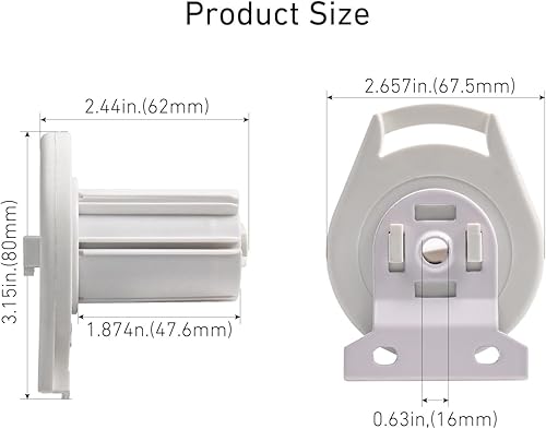 Miniatura 3 de Skyline R16 - Kit de reparación para persianas enrollables, piezas de repuesto de repuesto con embrague, soporte de montaje y tapón de extremo para