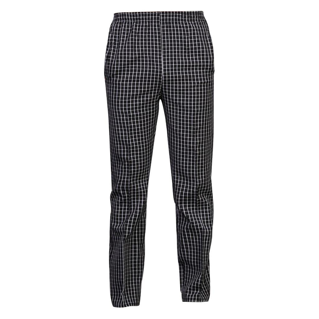 ATORSE™ Chef Baggy Pants, Chef Uniform, Cook, Culinary Appare Black Plaid 5Xl|Business & Industrial | Restaurant & Catering | Uniforms & Aprons | Restaurant Uniforms