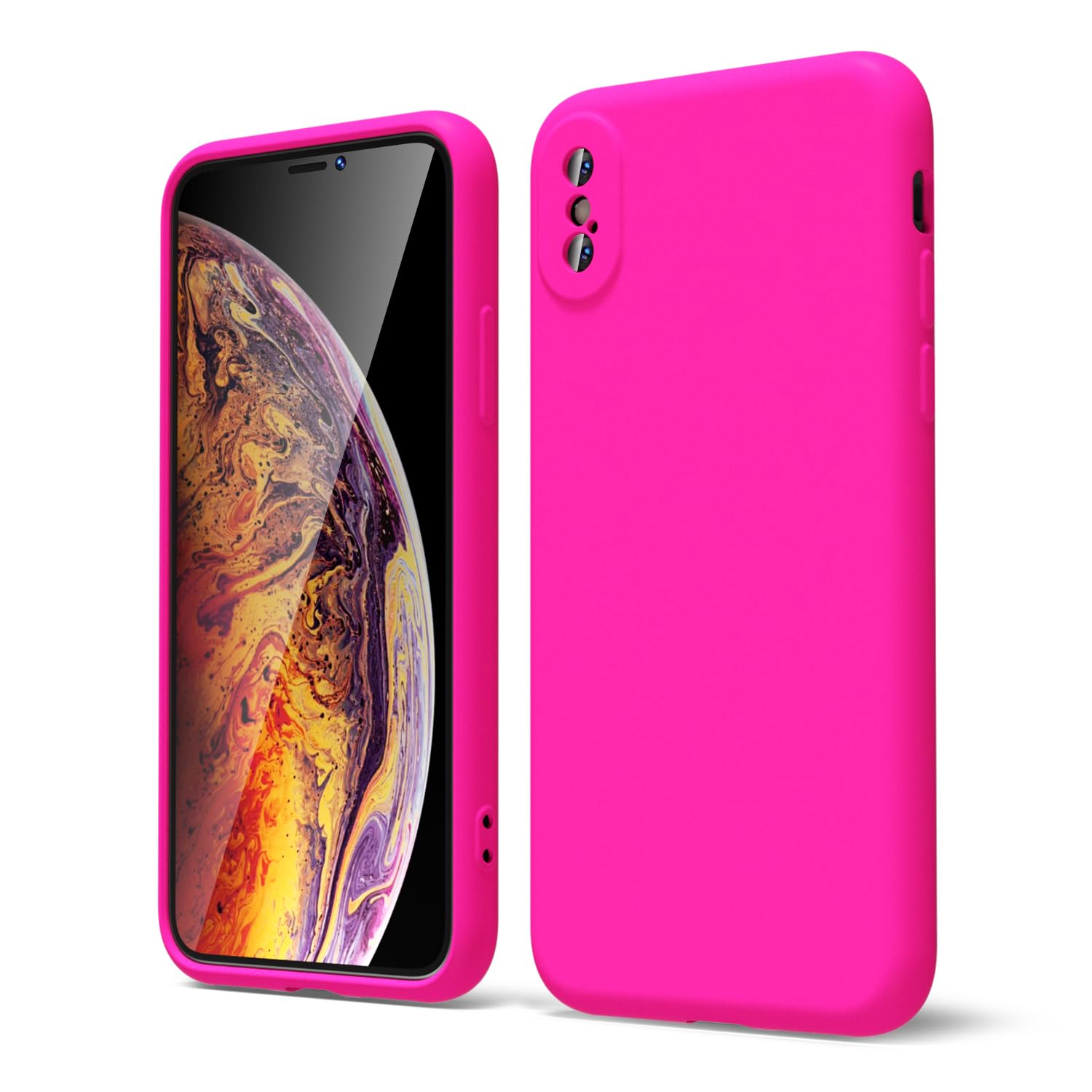 oakxco for iPhone 16 Pro Max Case Liquid Silicone, Soft Rubber Gel Elegant Aesthetic Basic Simple Cover, Cute Thin Slim TPU Matte Solid Color Plain Smooth Case for Women Girl, Light Pink — view 1451