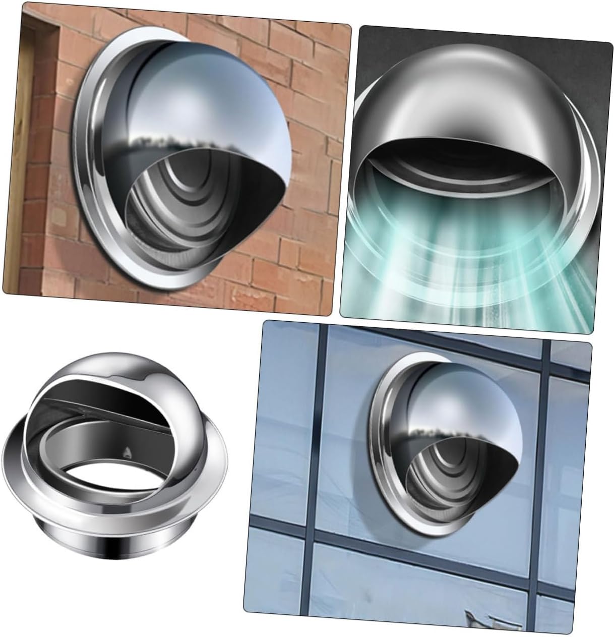 Chimney Cap Windproof Rain Cover Metal Chimney Flue Protector Lightweight Vent Cover for Garden Fireplace Design for Rain