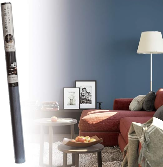 Amazon 菊池襖紙工場 はがせる壁紙 ネイビー 90cm 2 5m シール おしゃれ シンプル 日本製 優しい手触り のリ付き はがし剤不要 おしゃれ テレワーク 在宅勤務 テレビ会議 Jk 9059 Diy 工具 ガーデン