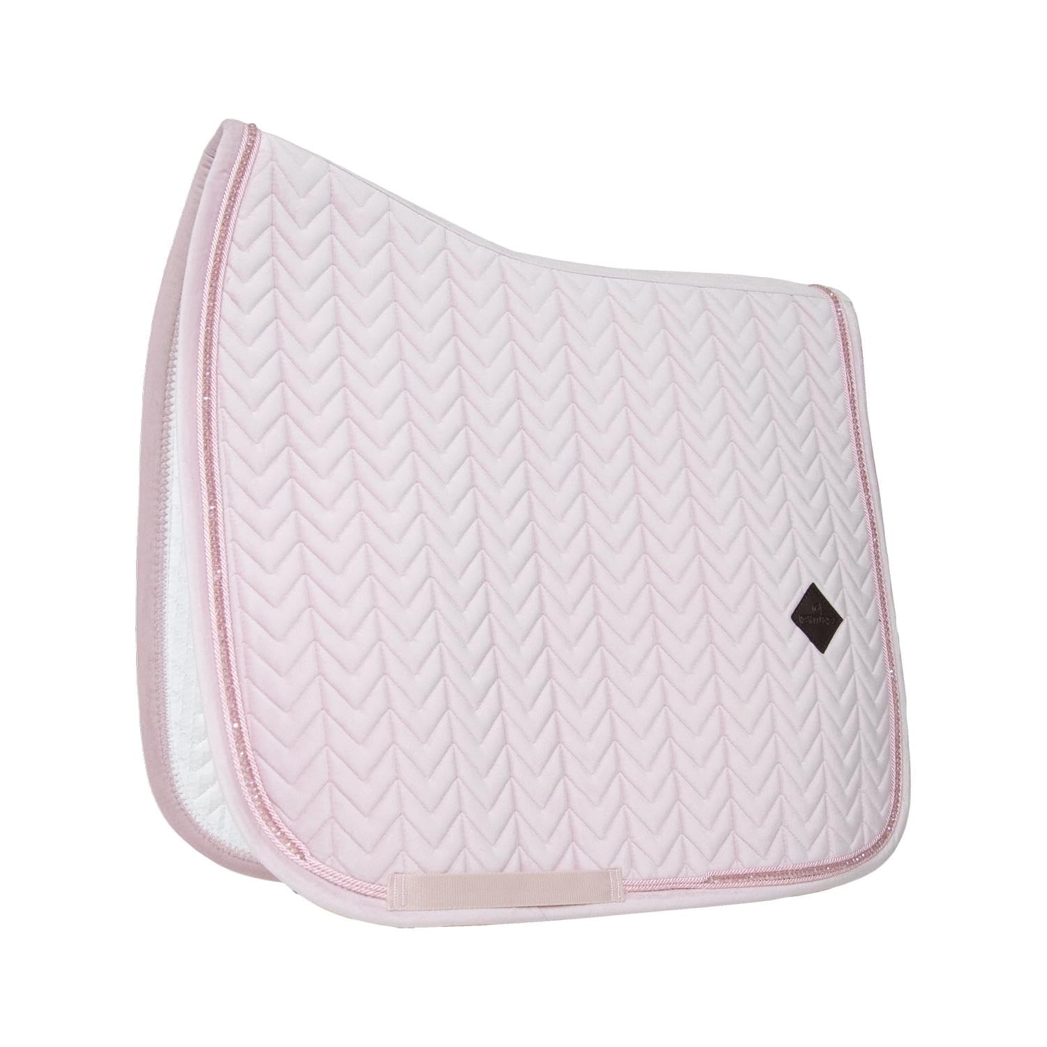 Kentucky Selle Pad Velvet Pearls in Size: Dressage Full (EU). - Light Pink - Dressage Full