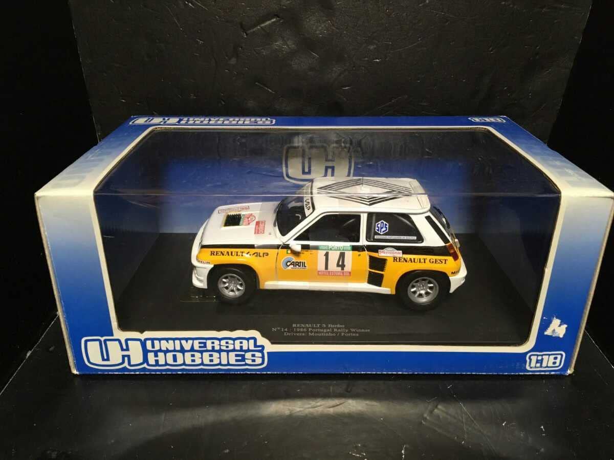 Amazon | 京商・ユニバーサルホビー1/18 ルノー 5ターボ No14 1986年