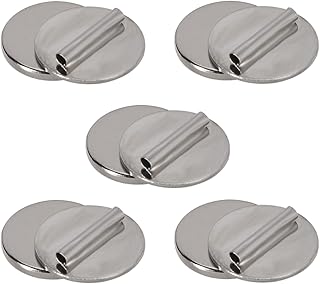 5pcs Mini Pin Brooch Converter, Metal Magnetic Brooch Converter Almost Invisible Brooch Converter Harm Free Cloth Fits for Thin Fabric (Silver)