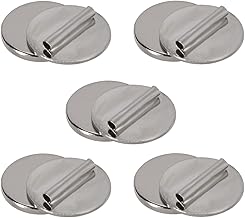 5pcs Mini Pin Brooch Converter, Metal Magnetic Brooch Converter Almost Invisible Brooch Converter Harm Free Cloth Fits for Thin Fabric (Silver)