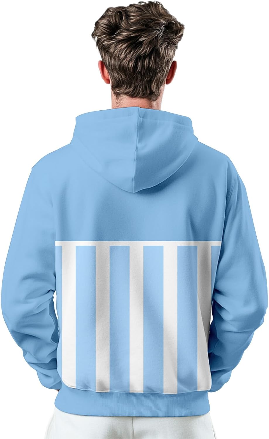 Soccer Pullover Hoodie Flag Sweatshirt Fashion Casual Print Gifts for Soccer Fans Men S-2XL