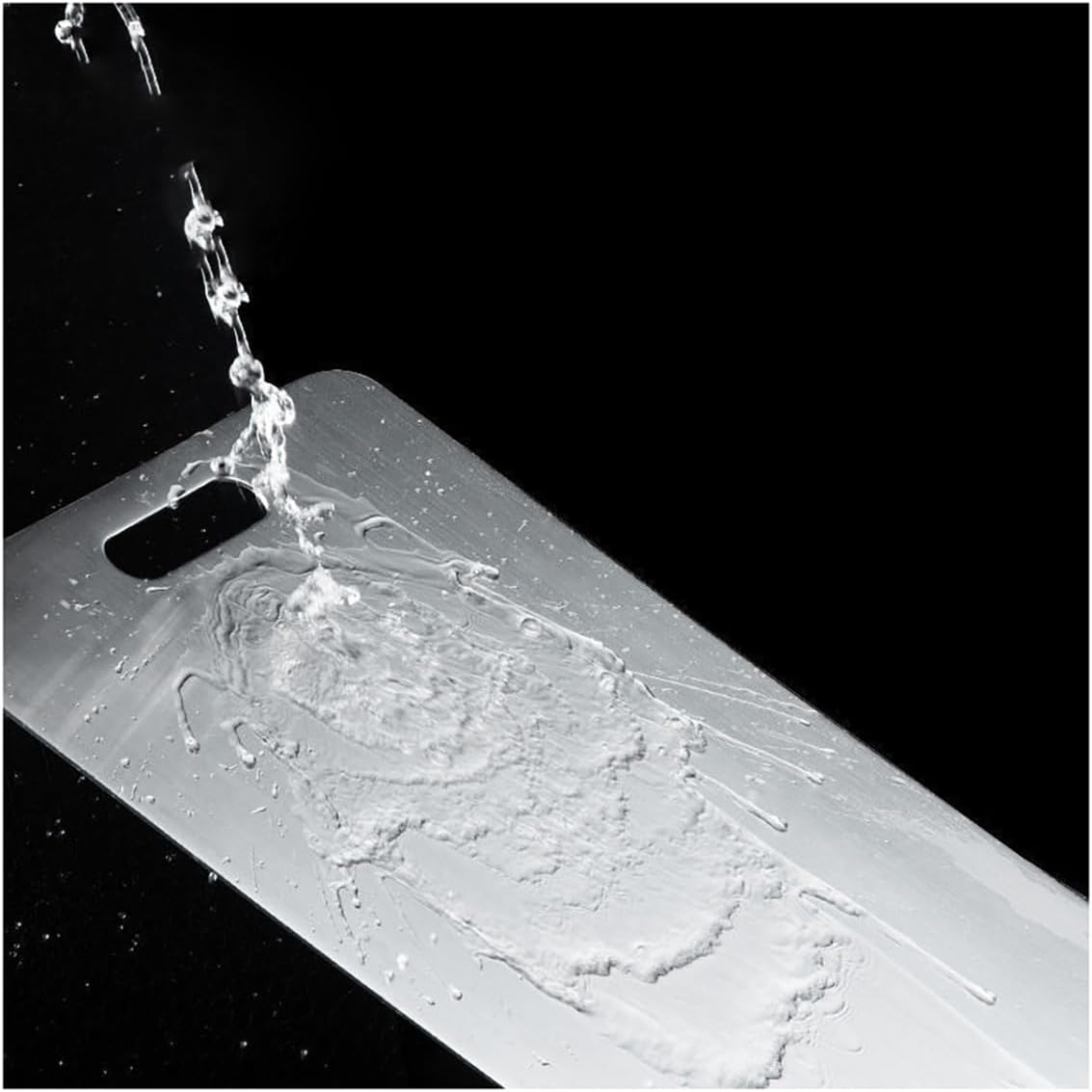 Chopping Board,304 Stainless Steel Cutting Board Chopping Boards Kitchen 46x30cm, Thickness 2mm Vegetable Meat Cutting Board 1PC