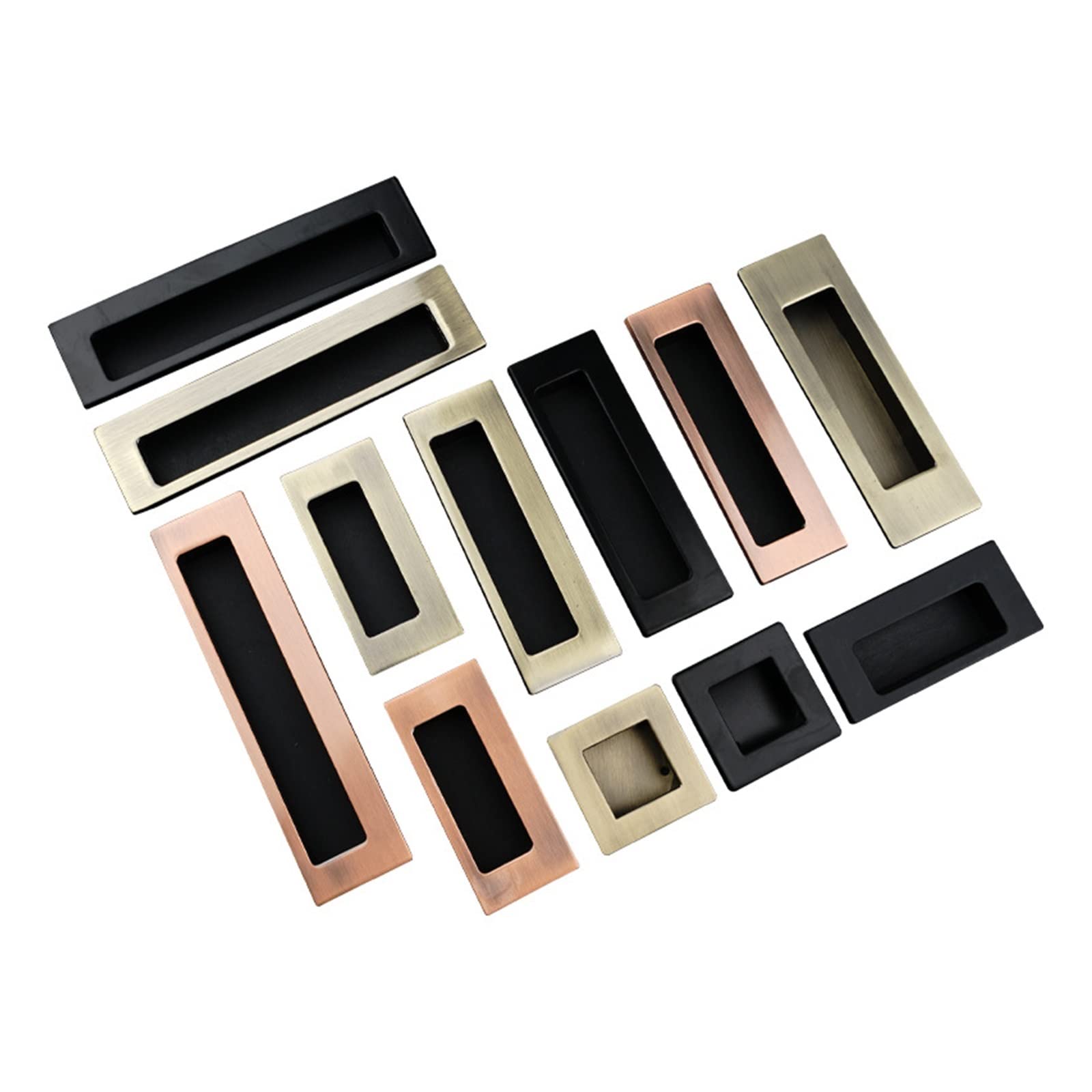 Poignée armoire porte bouton tiroir vert bronze en alliage zinc x10