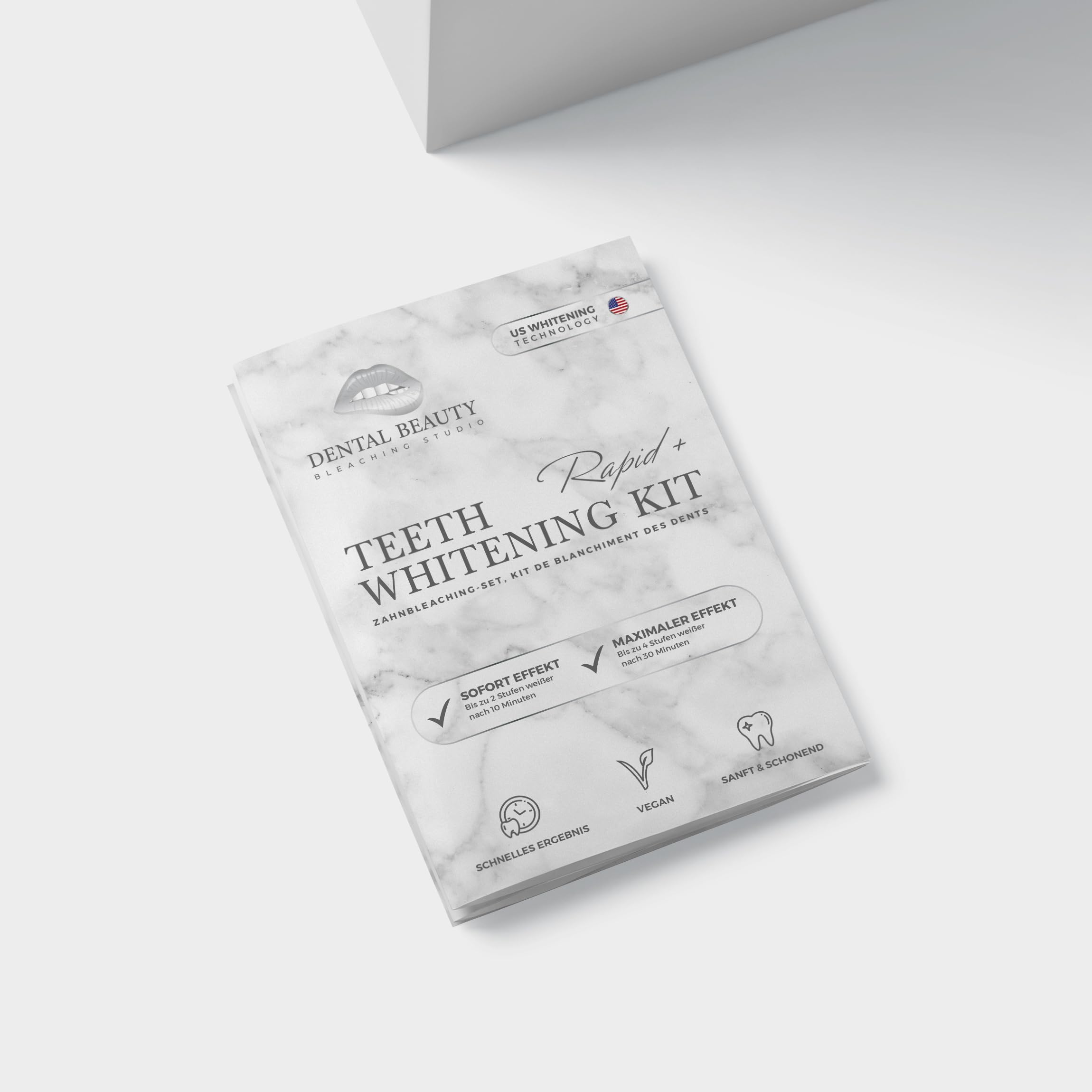 Dental Beauty - Set sbiancamento dei denti tutto in uno Teeth Whitening Kit - Sbiancamento dei denti con rivoluzionaria tecnologia di sbiancamento del tè americano - sbiancamento dei denti - effetto