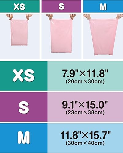 Miniatura 3 de BOS Amazing Odor Sealing - Bolsas de eliminación de pañales para bebé, duraderas y sin perfume Tamaño S, color rosa (150 unidades, paquete de 1)