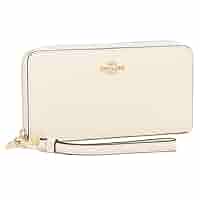 【未使用】COACH 長財布 ラウンドファスナー長財布 白 ストラップ 大容量 Amazon | [コーチ] 財布 長財布 シグネチャー ロング ジップ