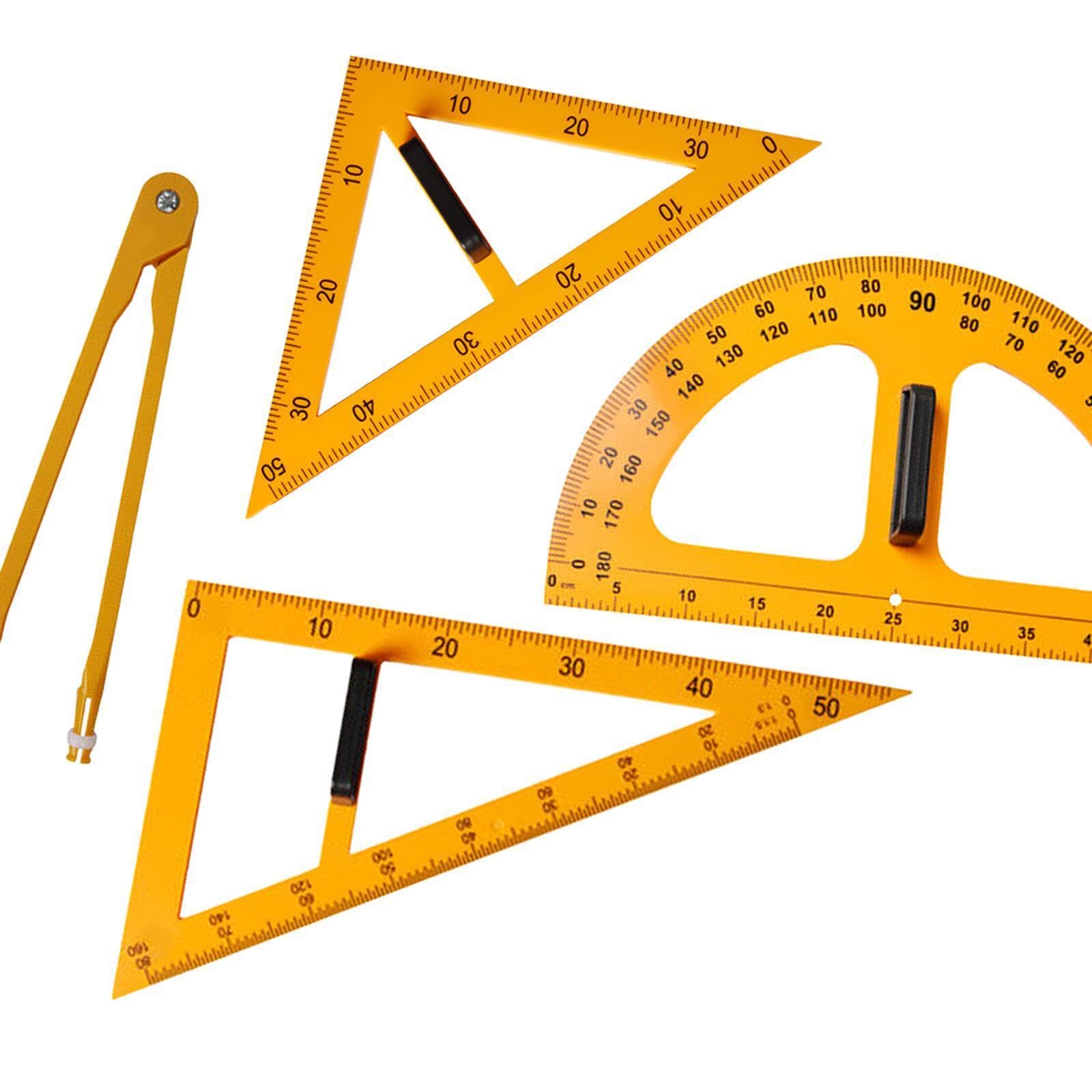 Attrezzatura per matematica e geometria, righello, disegno numerico di grandi dimensioni, ausilio didattico per l'ingegneria, materiale scolastico