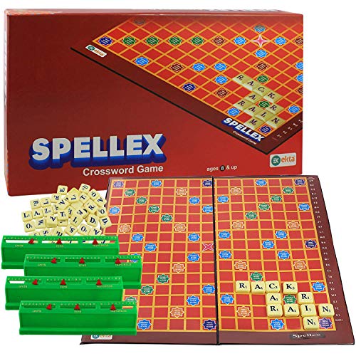 Image of BKDT Marketing Crossword English Word Puzzle Game for Kids - Vocabulary Builder for Kids (red)