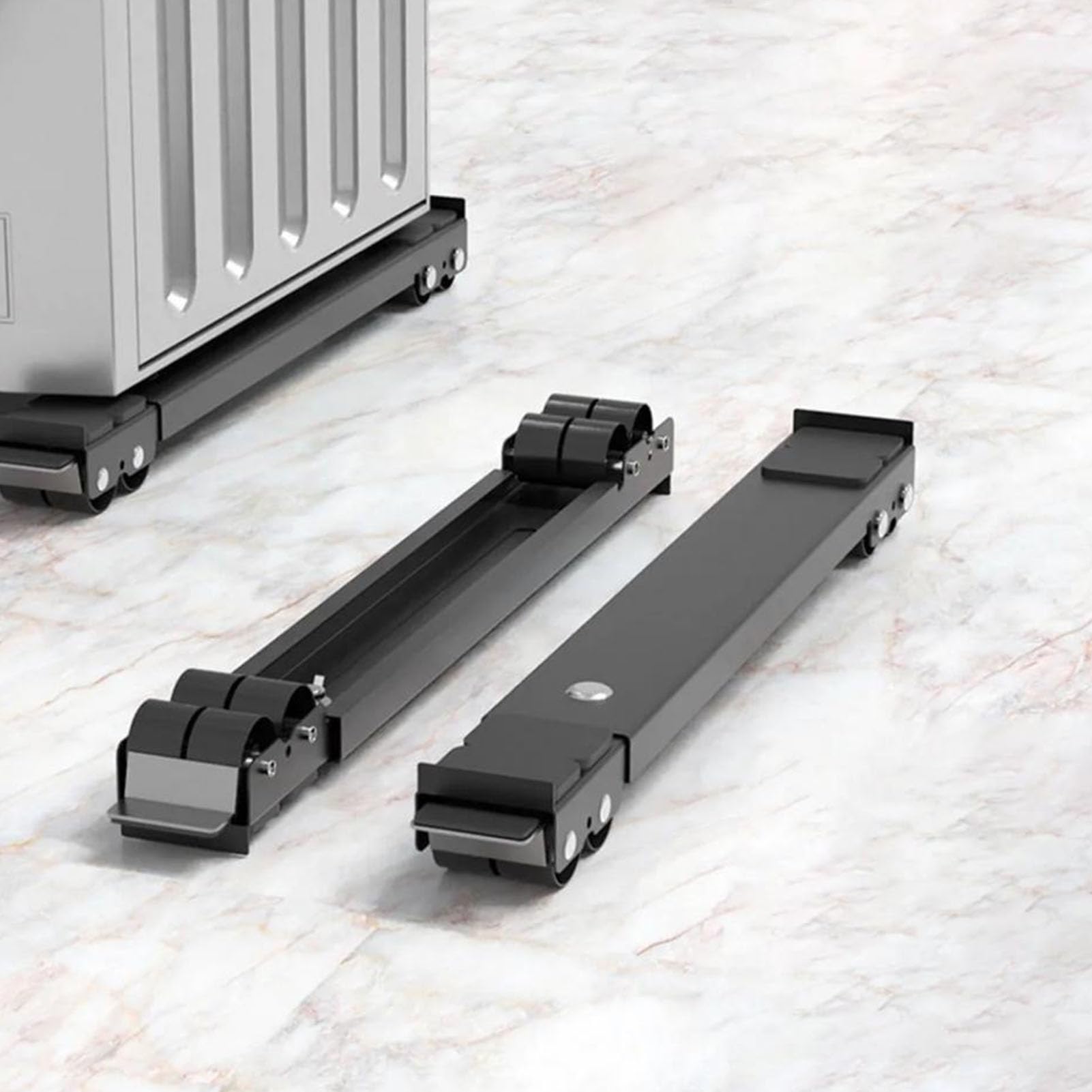 2 soportes extensibles para lavadora con ruedas para electrodomésticos, 16 ruedas con freno, rodamiento de 661 libras, base móvil para frigoríficos, secadoras y muebles