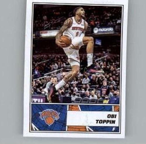 2022-23 Panini NBA Stickers #234 Obi Toppin New York Knicks Official Thin Mini Sticker Trading Card
