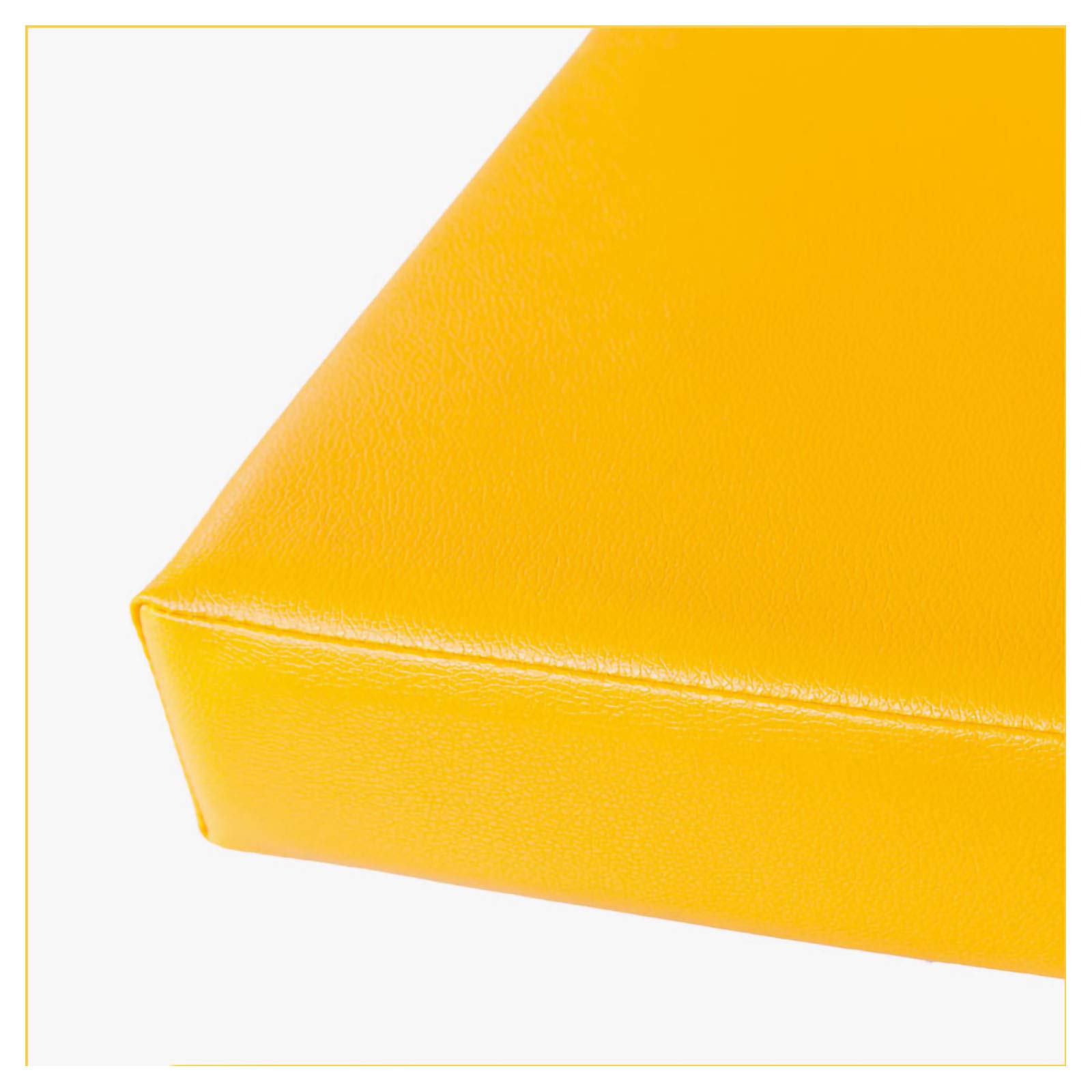 Coussin épais pour banc de jardin wangk jaune 120x35 cm confortable pour assise de terrasse extérieure