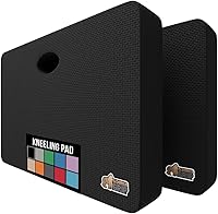 Vista 21 de GORILLA GRIP Almohadilla de rodillas extra gruesa con patente pendiente de espuma suave, almohadillas de rodillas grandes y de apoyo