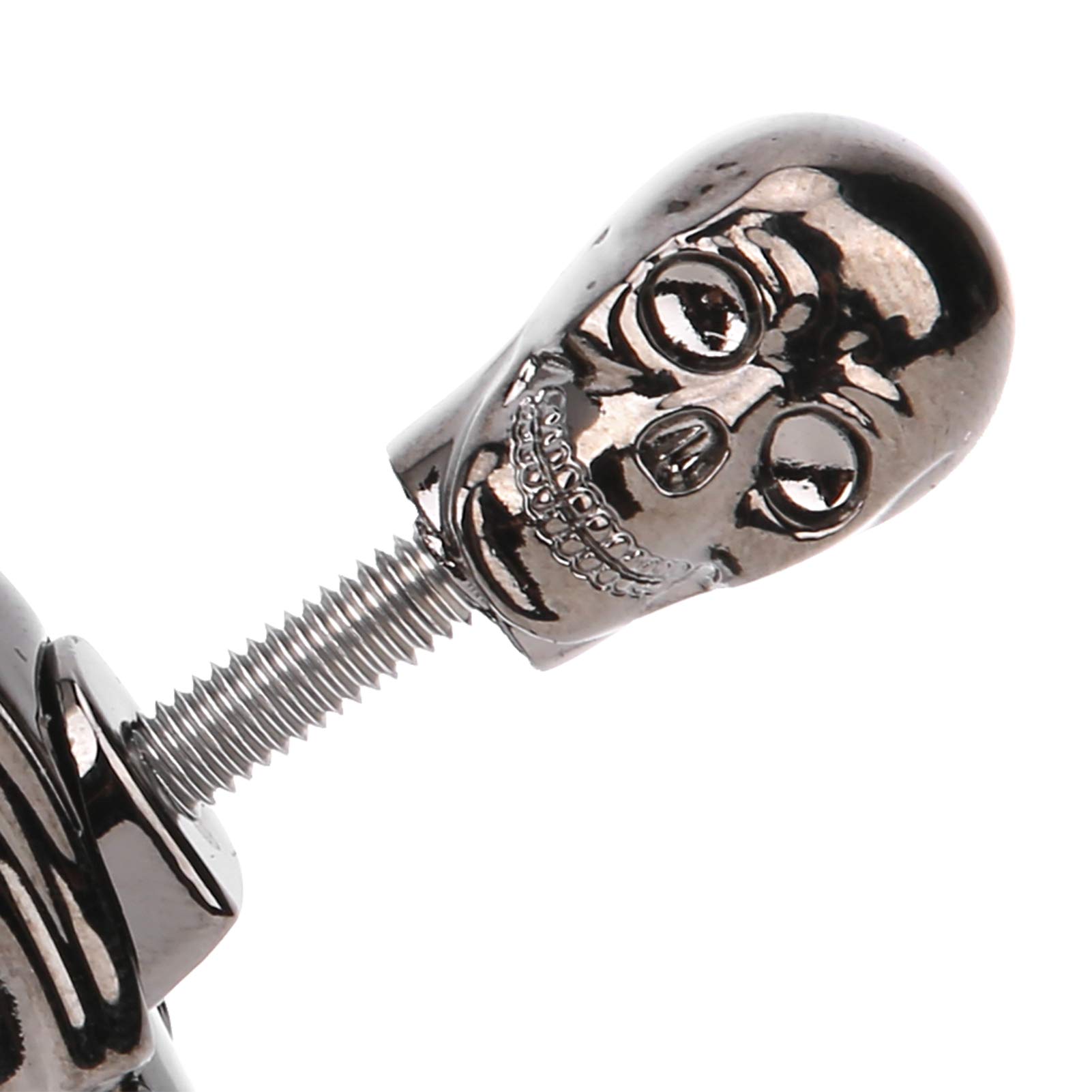 Guitar CapoGuitar Tuning Clamp Skull Guitar Capo Tightn Accessories Parts for Folk Acoustic Guitar UkuleleBronze Polis Guitar Our Every Protecting Neck Meticulously This While (Antique Bronze) (Black)