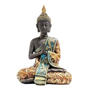 Amazon.co.jp: 東南アジアスタイルの仏陀座像、樹脂瞑想仏像