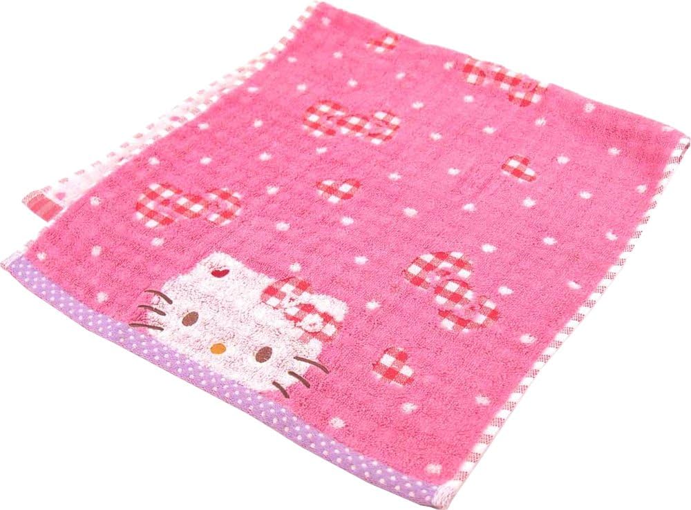 UCHINO Hello Kitty KT Gingham face Towel 34 ¡Ñ 75cm Pink 48F1H123 P