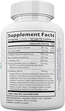 Zonata Vigorus Pills for Men, Vigorous Male Supplement Advanced Formula, 60 Count