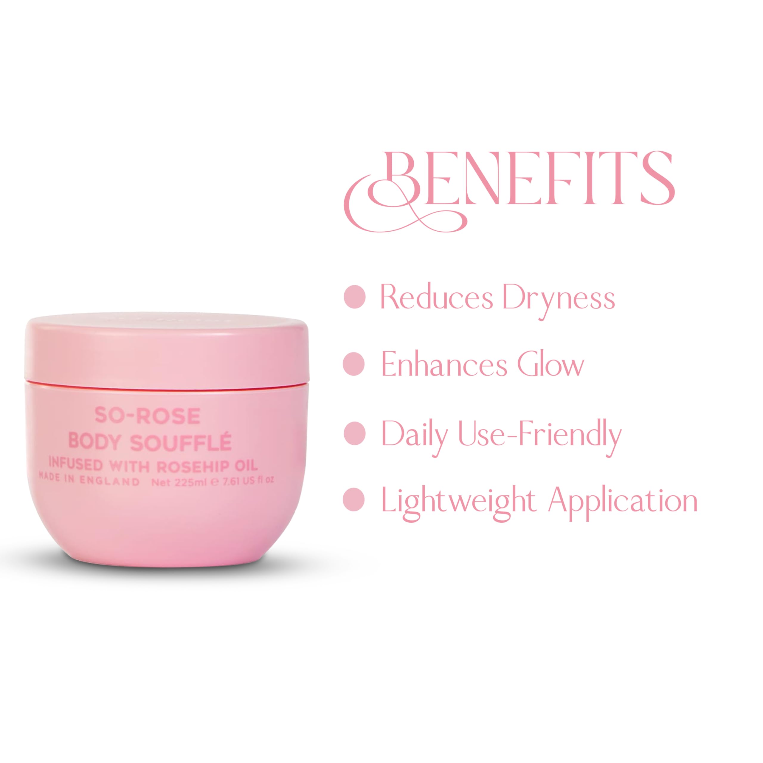 Katsy Style Body Soufflé 225ml - Infused with Rosehip Oil, Vanilla & Caramel for Nourished Floral-Scented Skin (Pack of 2) - Image 4