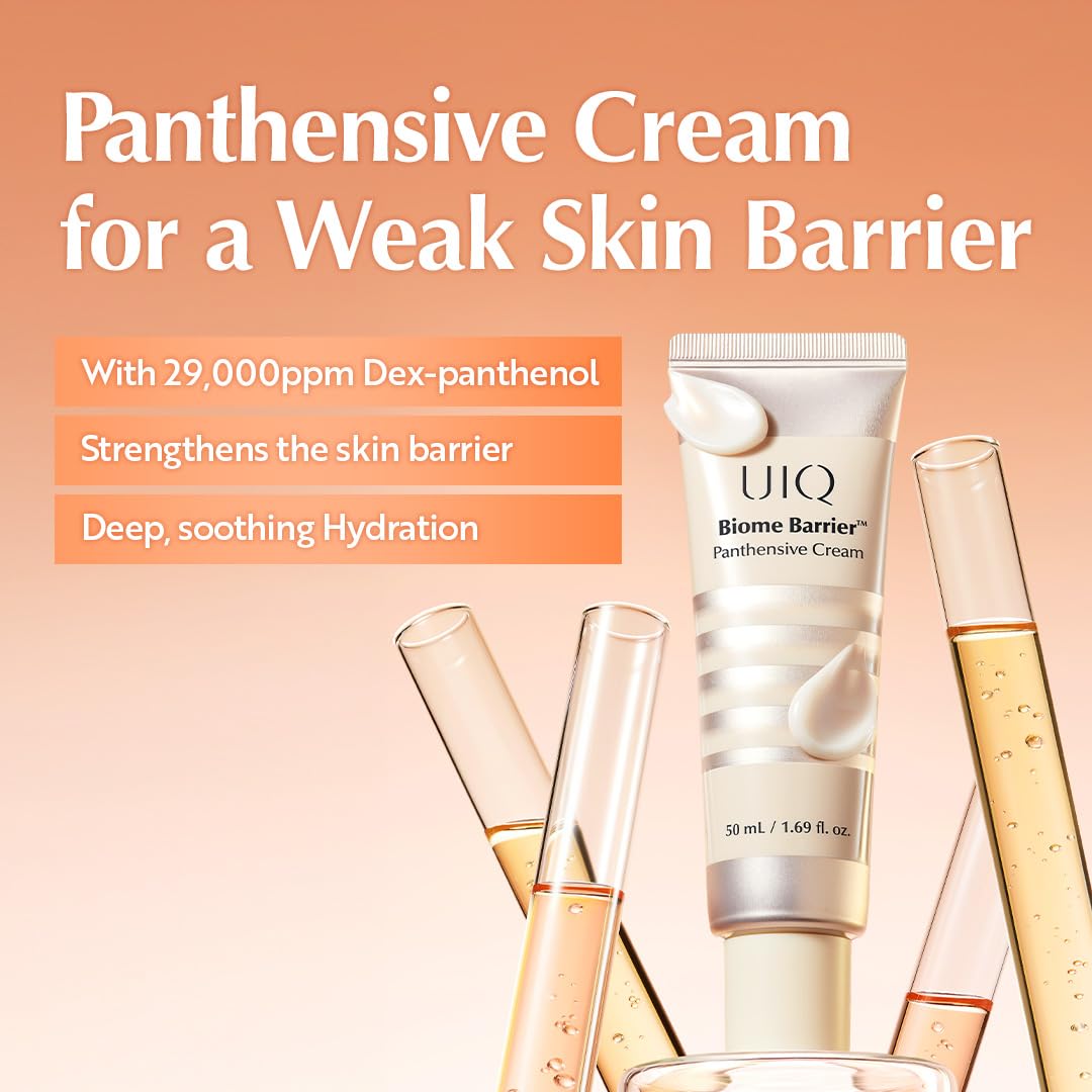 UIQ Moisture Barrier Panthensive Cream, Intensive Hydrating Face Moisturizer for Dry & Sensitive skin, DexPanthenol, Ceramide for skin barrier, Non Comedogenic, Korean Skincare 1.69 fl.oz./50ml - Image 2