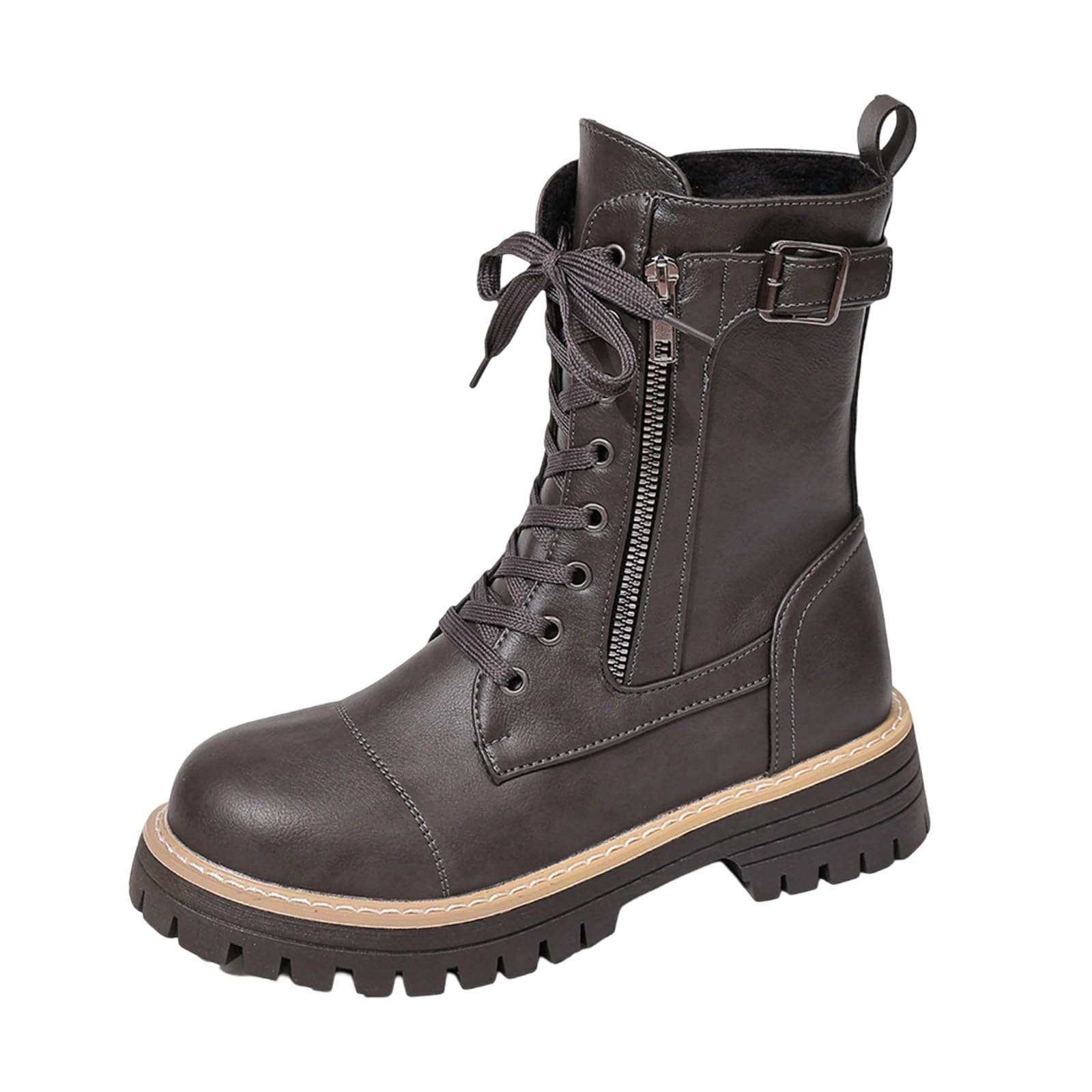 Bottes d'hiver avec lacets pour marcher sans douleur et au sec - 7