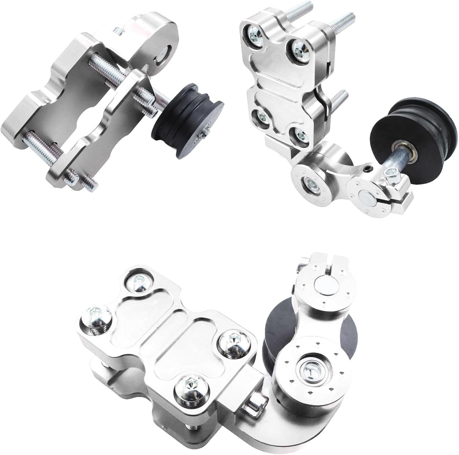 Universal Motorcycle CNC Aluminum Chain Adjuster Tensioner Modified Accessories Regulator Alloy New Automatic Wheel Roller Tools For Motorbike Motocross Chopper ATV Dirt Bike