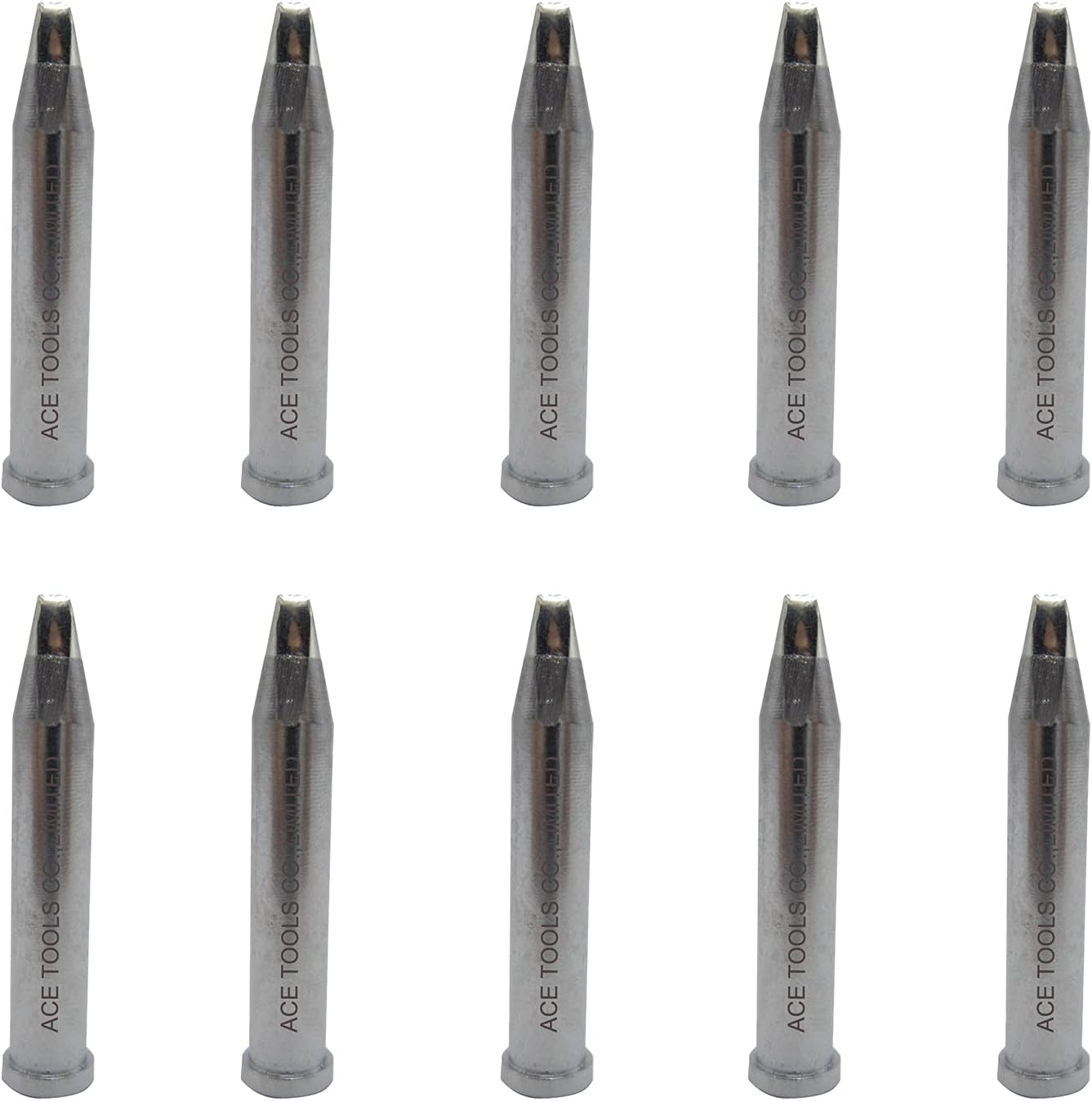 XTB Chisel Screwdriver 0.094" / 2.4mm for WX1010 WX2020 WT1010H WD1000HPT WXP120 WP120 WP120IG WXMP120 ACE Brand Solder Iron Tip (10)