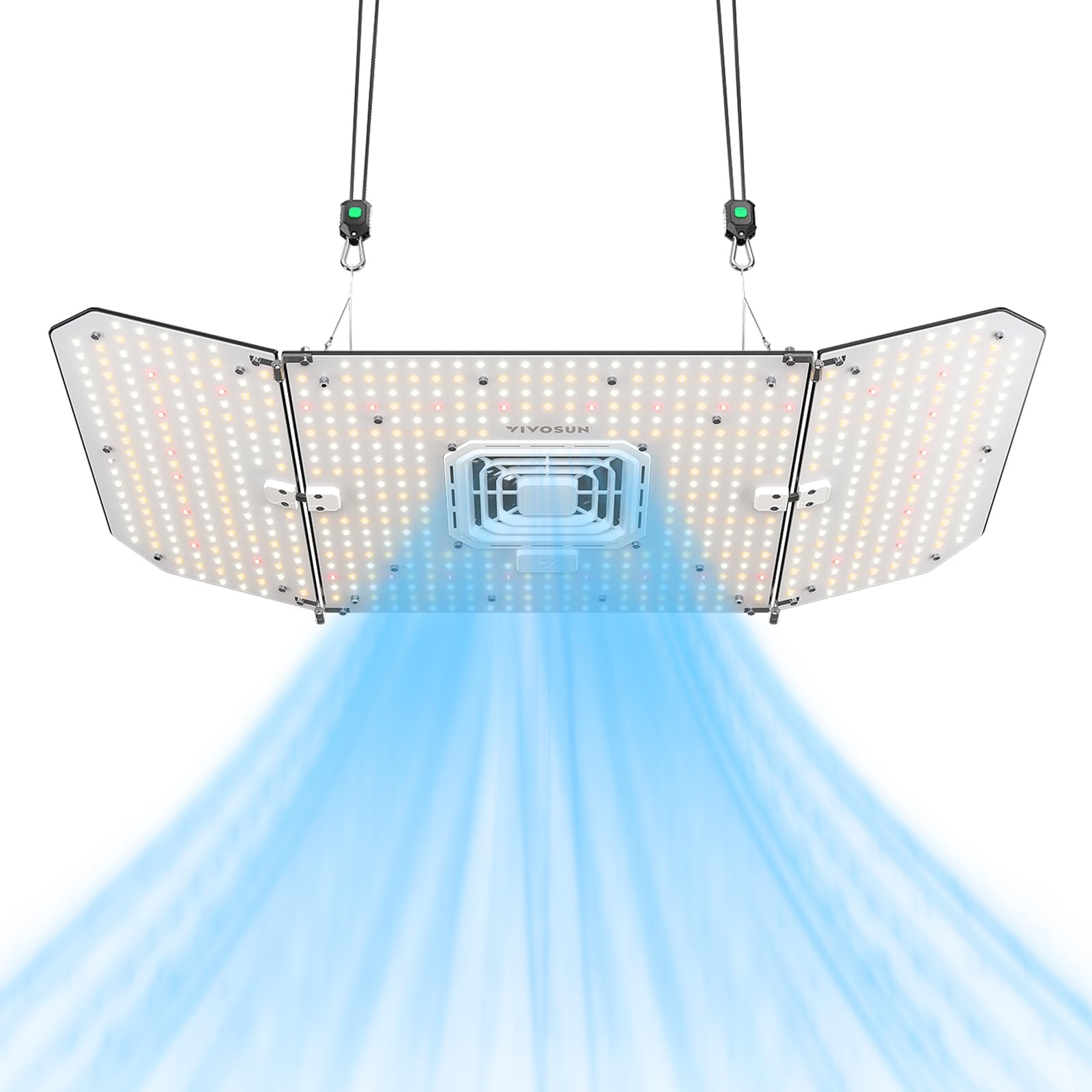 VIVOSUN AeroLight Wing AW200SE 200W LED Grow Light with Integrated Circulation Fan App Compatible for GrowHub Controller E42A/E25 for Grow Tent 120