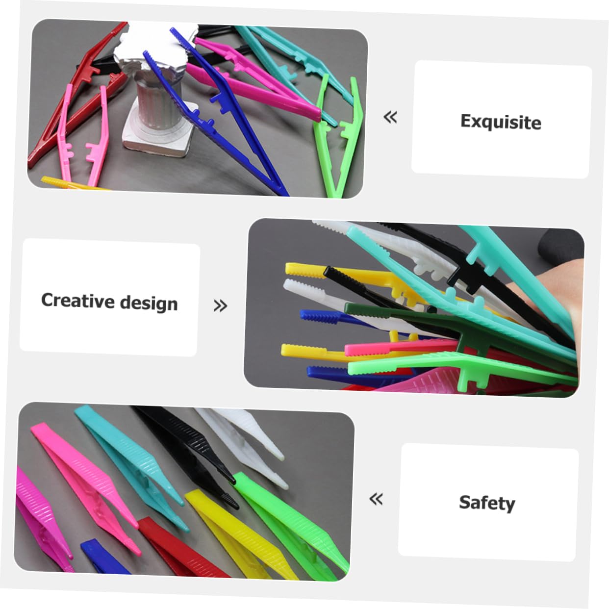 OUNONA 30Pcs Eyebrow Tweezers for Women Ergonomic Makeup Tools for Precision Grooming and Material for Eyebrow Shaping and Styling