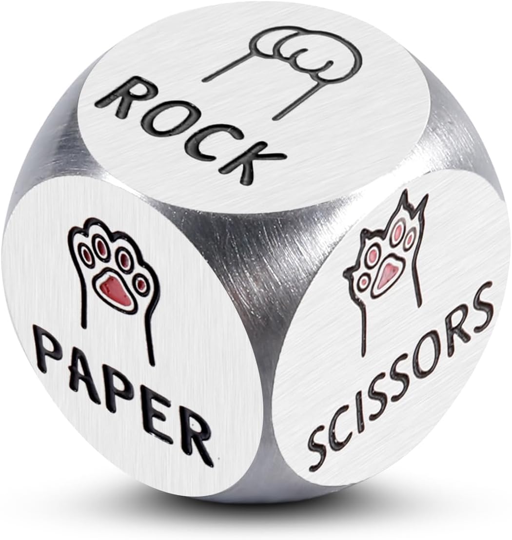 Santa Swap Gift Exchange Dice Cat Dice Game Cat Lover Gifts for Women Rock Paper Scissors Dog Lover Gifts for Men Cute Items to Put in a Guys Gift Basket Christmas Boo Basket Stuffers Pet Merch Xmas
