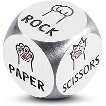 Pet Fathers Day Ideas Cat Dice Game Cat Lover Gifts for Men Women Rock Paper Scissors Dog Lover Gifts for Men Cute Items to Put in a Guys Gift Basket Christmas Pet Merch Xmas